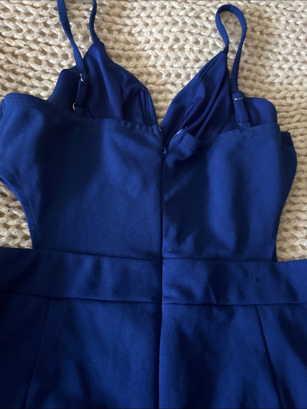 Women's Royal Blue Spaghetti-Strap Jumpsuit - Picture 7 of 9